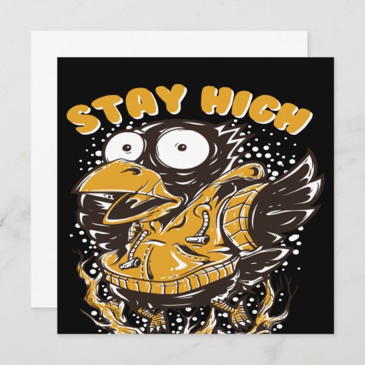 blijf hoog kaart (Voorkant / Achterkant)