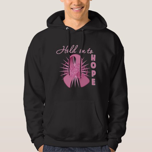 Blijf hopen - borstkanker hoodie (Voorkant)