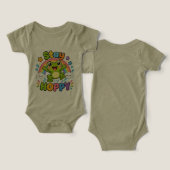 Blijf Hoppy | Cute Happy Kikker Ontwerp (Ontwerp Voorkant & Achterkant)