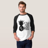 Blijf Humble Baseball T-shirt (Voorkant volledig)
