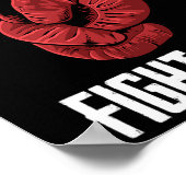 Blijf Humble Fight Hard Boxing Ghandschoenen - Box Poster (Hoek)