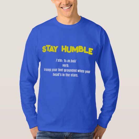 Blijf Humble full sleeve T-shirt (Voorkant)