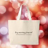 Blijf in beweging grote tote bag