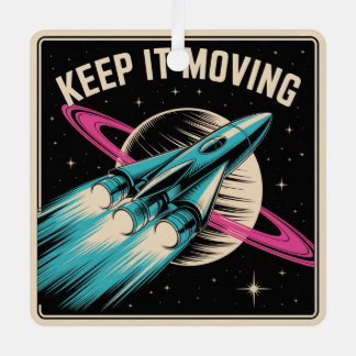 Blijf in Beweging Metalen Ornament