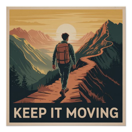 Blijf in Beweging Perfect Poster (Voorkant)
