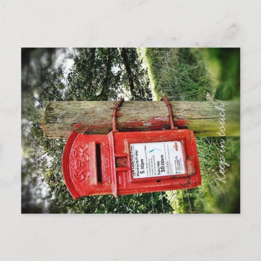 Blijf in contact! briefkaart (Voorkant)