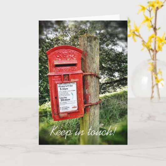 Blijf in contact! kaart (Gele Bloem)