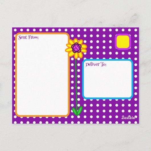 Blijf in contact met een vriend | Meisje en vogel Briefkaart (Achterkant)