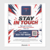 Blijf in contact sticker (Vel)
