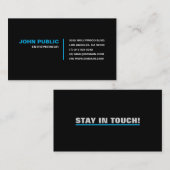 Blijf in contact visitekaartje (Voorkant / Achterkant)