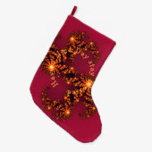 Blijf in de buik met een leuke dag grote kerstsok (Voorkant (Hangend))