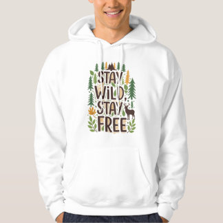 Blijf in de buurt, blijf vrij. hoodie