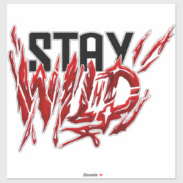 Blijf in de buurt sticker