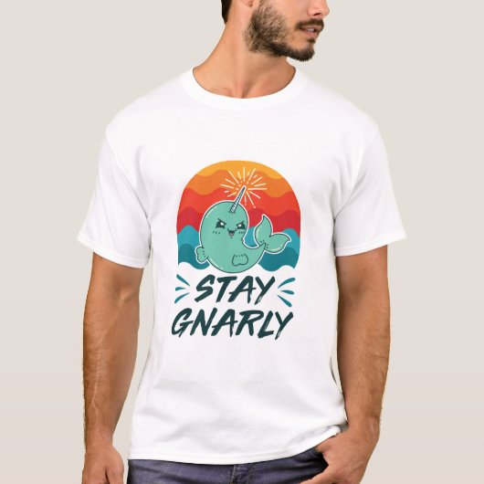 Blijf in de buurt van de Cute Narwhal Narwhals Lov T-shirt (Voorkant)