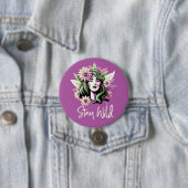 Blijf in de buurt van een kind ronde button 7,6 cm (In situ)