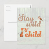 Blijf in de buurt van mijn kind briefkaart (Voorkant / Achterkant)