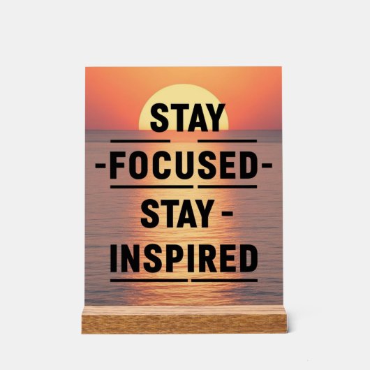 Blijf in de gaten acryl bord (Voorkant)