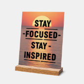 Blijf in de gaten acryl bord (Hoek)