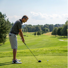 Blijf in de gaten | Motivatie zin met witte tekst Golfheadcover