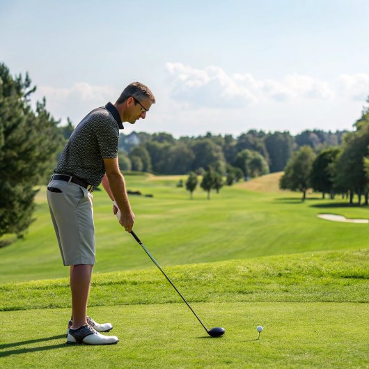 Blijf in de gaten | Motivatie zin met witte tekst Golfheadcover