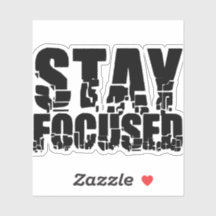 Blijf in de gaten | Motivatie zin met zwarte tekst