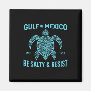 Blijf in de Golf van Mexico, wees zout en weersta Magneet