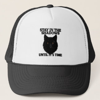 Blijf In De Schaduwen Wolf Trucker Hoed Pet