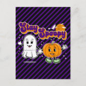 Blijf in de schijnwerpers: Cute Halloween Ghost en Briefkaart (Voorkant)