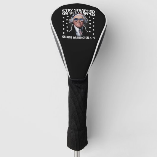 Blijf in de val of haal George Washington in de ga Golfheadcover (Voorkant)