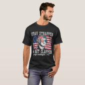 Blijf in de val zitten of klapt George Washington  T-shirt (Voorkant volledig)