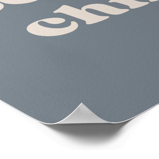 Blijf in de Wilde Oceaan Poster (Hoek)