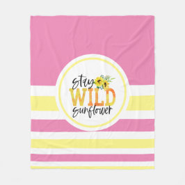 Blijf in de zon fleece deken