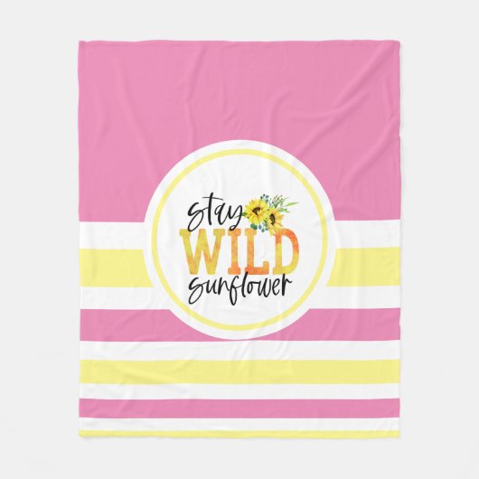 Blijf in de zon fleece deken (Voorkant)