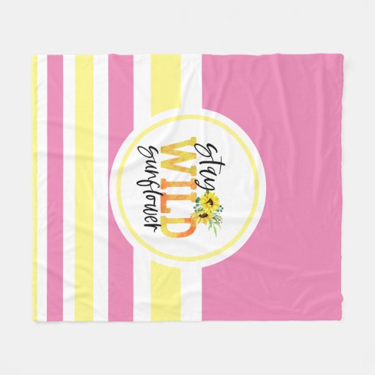 Blijf in de zon fleece deken (Voorkant (Horizontaal))