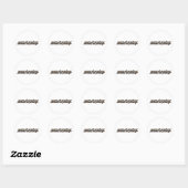 Blijf in harmonie - tekst ronde sticker (Vel)