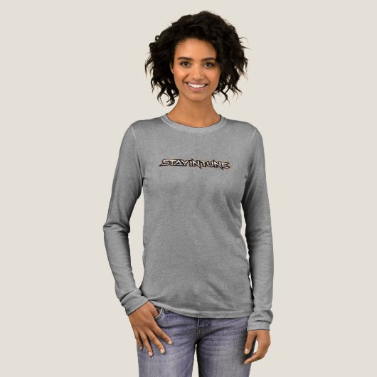 Blijf in harmonie - tekst Tri-Blend shirt (Voorkant)