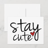 Blijf in het Briefkaart (Voorkant / Achterkant)