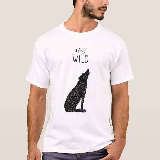 Blijf in het kamp buiten in Wild Wolven Camping Tr T-shirt (Voorkant)