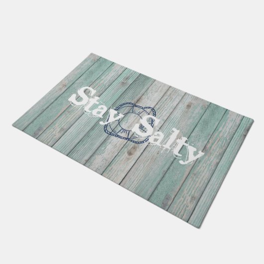 Blijf in het leven van een saliestrand deurmat (Schuin)