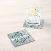 Blijf in het leven van een saliestrand kartonnen onderzetters (Insitu)