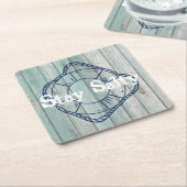 Blijf in het leven van een saliestrand kartonnen onderzetters (Schuin)