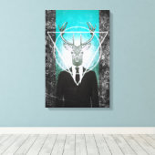 Blijf in het pak canvas afdruk (Insitu (Houten vloer))