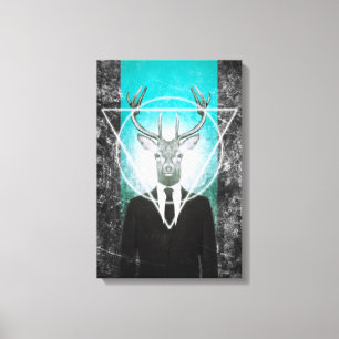 Blijf in het pak canvas afdruk