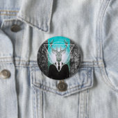 Blijf in het pak ronde button 7,6 cm (In situ)