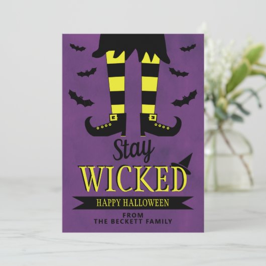 Blijf in het schop Wich Halloween (Staand voorkant)