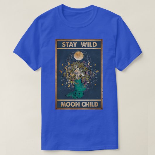 Blijf in het wild als kind Mermaid 1 T-shirt (Design voorkant)