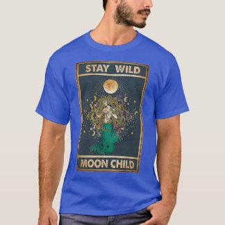 Blijf in het wild als kind Mermaid 1 T-shirt