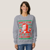 Blijf in Hillary Kerstmis geloven Trui (Voorkant volledig)