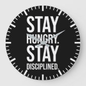 Blijf in hongerstaking - Gym Hustle Succes Grote Klok (Voorkant)