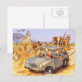 Blijf in je auto! briefkaart (Voorkant / Achterkant)